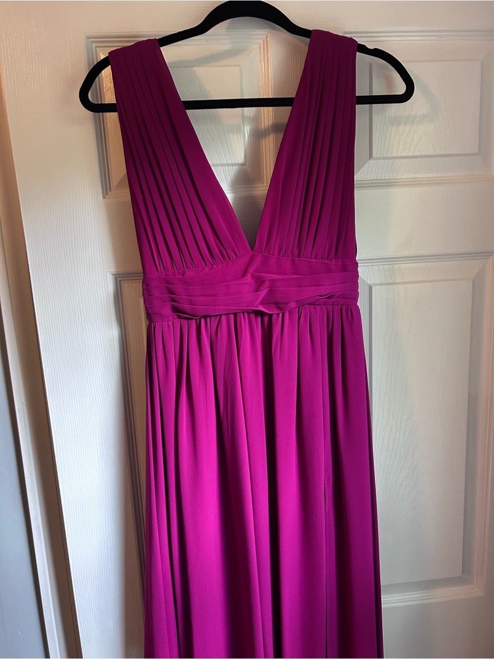 Lulus Magenta Plunging V-Neck Maxi Dress